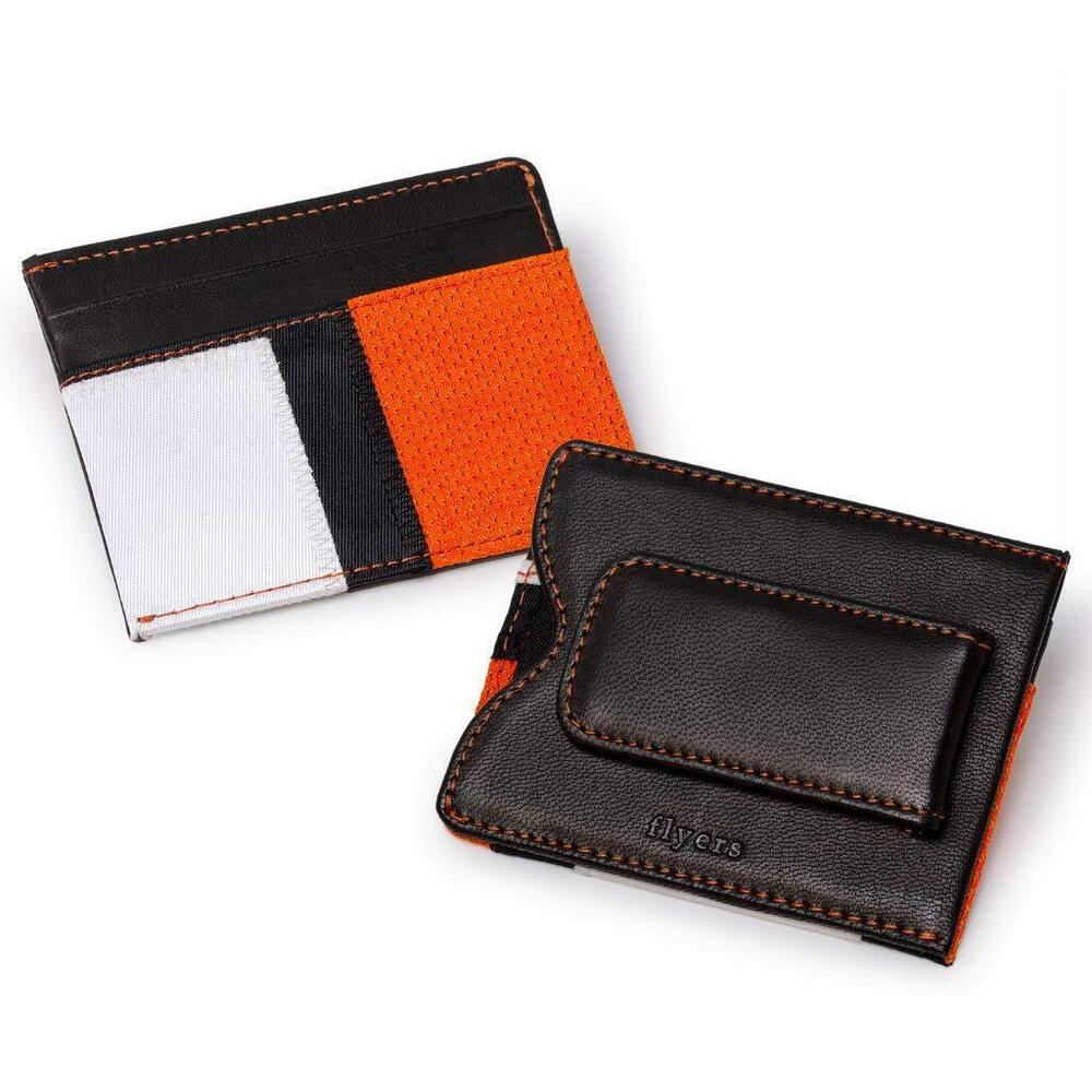 8402 Philadelphia Flyers Game Used Jersey Uniform Money Clip Wallet, Slim